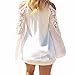 ZANZEA Women's Lace Off Shoulder Crochet Long Sleeve 6 Colors Beach Blouse