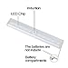 Goldenwide® DIY Stick-on Anywhere Portable 10-LED Wireless Motion Sensing Closet Cabinet LED Night Light - Battery Operated Lights with Magnetic Strip - Best Under Cabinet Light - Good Choice Night Light for Stairs Light / Step Light Bar