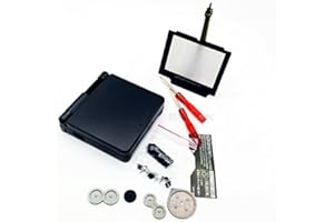 EXSEK Replacement GBA SP Housing Shell Pack Compatible for Game boy Advance SP, GBA SP Shell case Replacement - Lens Screen Included (Black)