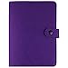 A6 Planner Binder Personal Organizer, 6-Ring Loose Leaf Binder Journal, Refillable 6 Round Ring Binder Cover for A6 Filler Paper, Removable Notebook Spiral Binder with Snap Button,Dark Purple