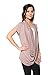 Free to Live Women's Lightweight Short Sleeve Criss Cross Pullover Nursing Top Mocha