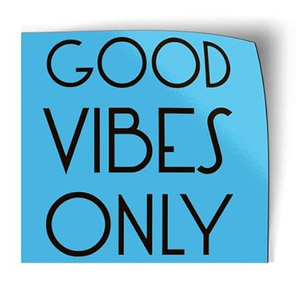 AK Wall Art Good Vibes Only - Imán para Nevera de Coche (tamaño ...