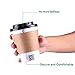 Kindpack Disposable Coffee Cups 12 oz,110 Count,With Lids Sleeves and Straws,Durable White Paper Hot Cup Perfect for Coffee, Cappuccino or Latte