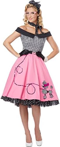 Fancy Nifty 50's Grease Poodle Dress Skirt Adult Costume