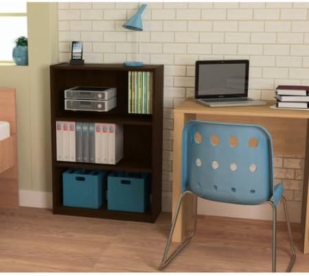 Home Office 3 Shelf Bookcase Multiple Finishes (espresso)