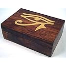 Handcrafted Eye of Horus Hinged Jewelry Box