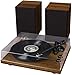 Crosley C62 Belt-Drive Bluetooth Turntable System with Included Speakers, Walnutthumb 1