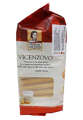 MATILDE VICENZI VICENZOVO LADYFINGERS – CLASSIC ITALIAN BISCUITS, LADYFINGERS COOKIES FOR TIRAMISU – KOSHER DAIRY COOKIES – ITALIAN PASTRIES FOR BAKERY & DESSERT GIFTS – 14.11 OZ (400G)