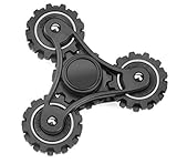 Friendly Fidgets Fidget Spinner Gear Wheel Prime With Fidget Buttons Stress Reducing EDC Tri Spinning Hand Fidget Wheel Toys for Kids and Adults with Anxiety 3+ Minute Spin (Fidget Gear Wheel)