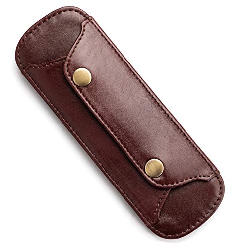 LEABAGS Premium Shoulder Pads - Genuine Buffalo Leather - Vintage Look - Handbag Anti-Slip Pads - 18x6 cm