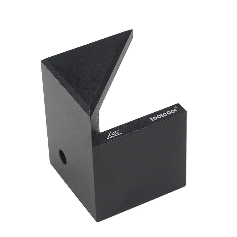 TOOLCOOL Center Finder Tool Woodworking Centering Tool 45 Degree Angle Marker Center line scriber Aluminum Alloy - Black