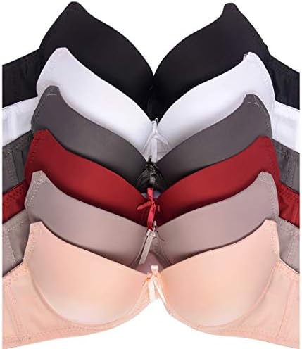 DailyWearWomens Push Up Bra Various Styles (Pack of 6) (4186PU1, 32B)