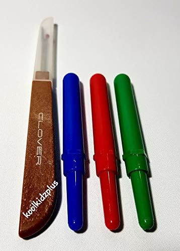 KKP Clover Set of Four Seam Ripper Stitch Un Picker, multi coloured - Image 3