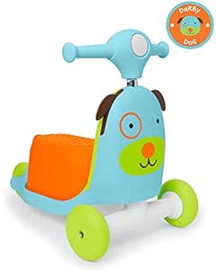 Skip Hop Kids 3-in-1 Baby Activity Walker &amp; Ride On Scooter Wagon Toy, Dog