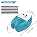 USB Wall Charger, Tonicstar 2.4A 12W Dual USB Charger with Folding Plug Blue