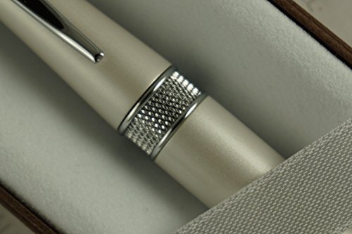 Cross Executive Companion Pearlescent Vienna White with Cross Signature Jewelry Quality Center Band Ballpoint Pen.Great Gift for Graduation, Christmas, Wedding, Birthday,Christening, Ordination etc