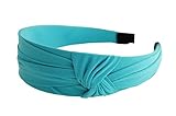Aqua Blue, Gorgeous Elegant Knotted Hard Headband, Bargain Headbands