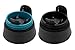 Contigo AUTOSEAL Vacuum Insulated, Stainless Steel Travel Mug, 2 Pack - Keeps Drinks Hot and Cold, Autoseal Button Prevents Spills - No-Slip Comfort Grip - Biscay Bay/ Stainless Steel - 16 Ounces