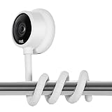 Wasserstein Versatile Twist Mount for Nest Cam Indoor, Flexible Gooseneck-Like Mount for Nest Indoor Camera - Attach Your Nest Cam Indoor Wherever You Like Without Tools or Wall Damage (White)