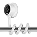 Wasserstein Versatile Twist Mount for Nest Cam Indoor, Flexible Gooseneck-Like Mount for Nest Indoor Camera - Attach Your Nest Cam Indoor Wherever You Like Without Tools or Wall Damage (White)