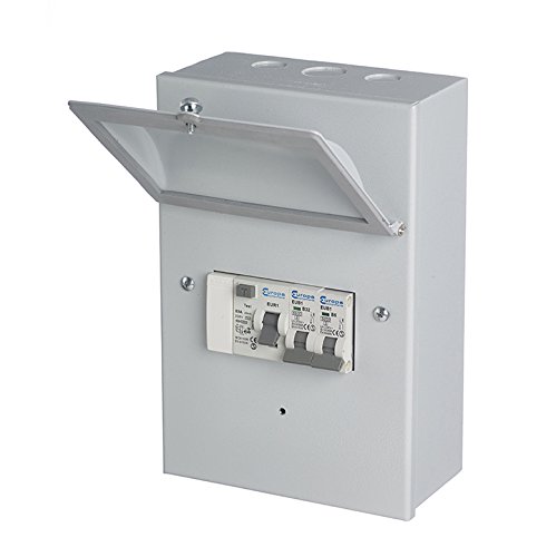 Europa Components GRG32M-AZ AM3 IP54 Metal CLAD Garage Unit 32/6 AMP, Multi-Colour, Set of 2