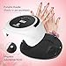 OHIYO Nail Dryer, UV Nail Lamp 75W Led Nail Curing Lamp, Nail Gel Dryer LED Curing Light UV Lamp for Gel Nails 4Timer Setting, Memory Function For Manicure Gel Nail, Fingernail & Toenail
