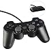 Wired PS2 Game Controller Double Shock Gamepad for Sony PlayStation 2 (New Black)