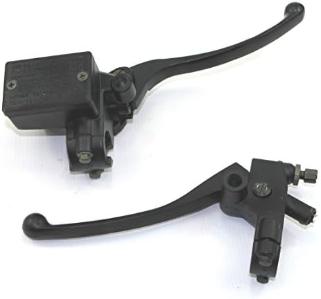 Honda TRX Rancher ATC Rincon Foreman Brake Master Cylinder (Front Mount Outlet with Clutch Perch, Full Black)