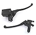 (Pack of 2) Honda Front Hydraulic Brake Master Cylinder with Clutch Perch - CB CX FT VF VT Magna Shadow - Full Black