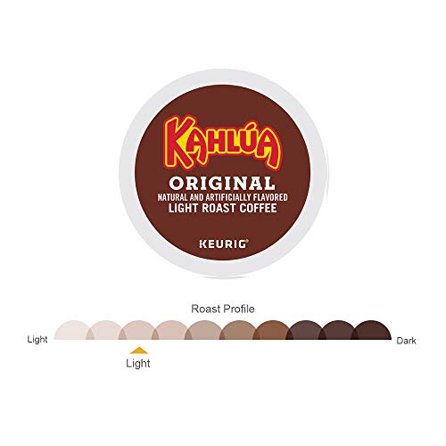 Kahlua Original, SingleServe Keurig KCup Pod, Light Roast Coffee, 72