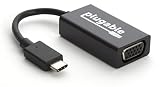 Plugable USB C to VGA Adapter Compatible with 2018 iPad Pro, 2018 MacBook Air, 2018 MacBook Pro, Surface Book 2, Thunderbolt 3 & More (Support for resultions up to 1920x1200 @ 60Hz)