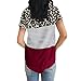 Moilant T Shirt for Womens Leopard Striped Top Short Sleeve Tunics Shirts Loose Blouses Redthumb 2