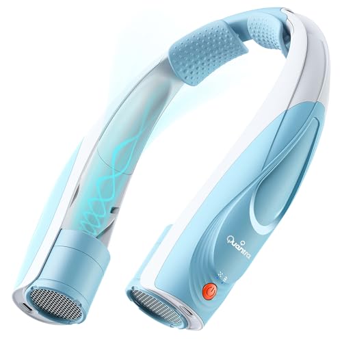 Aishini Neck Fan, Powerful Portable Fan AI 6 Speeds, 6000mAh Long-Lasting, Dual Motor Faster Cooling, USB-C Rechargeable, Hands-Free, (20H Runtime) 360° Airflow, Quiet Personal Fan (BLUE COLOR)