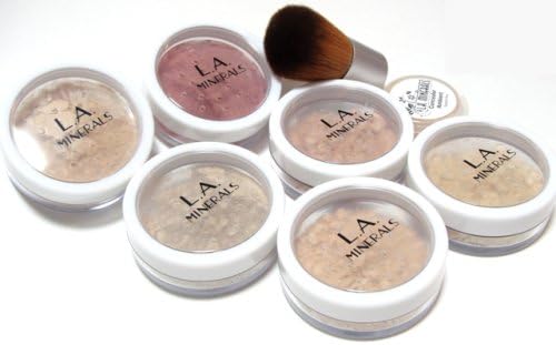Mineral Foundation Kit - Valley Girl Formula - Full Coverage -  no Talc, Nano Particles or Parabens - Made in USA