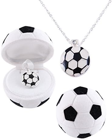 Soccer Ball Necklace in Velvet Soccer Ball Box
