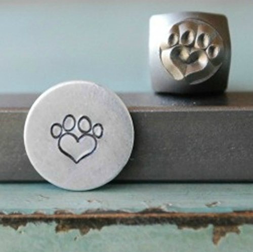 Brand New Supply Guy 6mm Dog Paw Heart Metal Punch Design Stamp CH-76