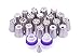 Pastry King 34 Pieces Russian Piping Tips Box with 21 Icing and Decorating Nozzles for Cake/Cupcake 10  Bags 1 Extra Large Silicon Bag a Cupler a Tri Cupler and an Instructional Flyer
