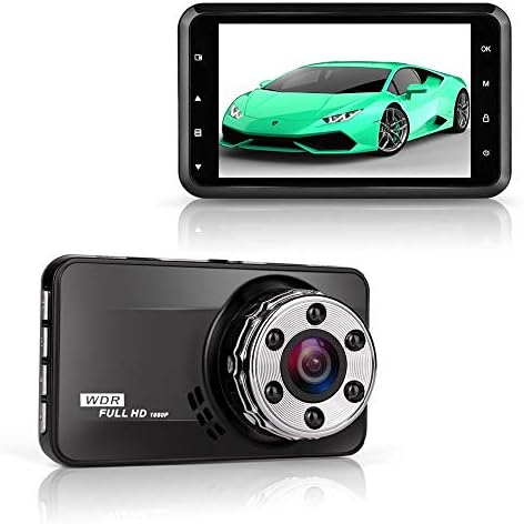 TTK Auto Driving Recorder 1080P Full HD 170 Wide Angle HDR with Night Vision Motion Detection And G Sensor