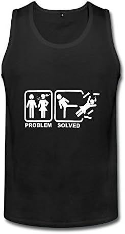 Problem Solved! 100% Cotton Man's Graphic Muscle Shirt