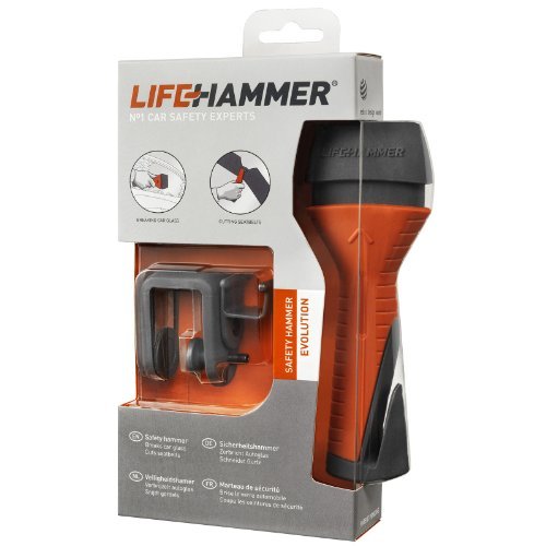 Lifehammer Safety Hammer Evolution - Automatic Emergency Escape and Rescue Hammer with Seatbelt Cutter - 2 Pack - Thumbnail 2