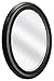 MCS 22.5x29.5 Large Wall Mirror, Bronze Oval Mirror with Beaded Detail, Vertical & Horizontal Wall Hanging Mirror for Bathroom, Bedroom & Livingroom
