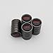 US85 STI Black Chrome Auto Car Wheel Tire Air Valve Caps Stem Cover