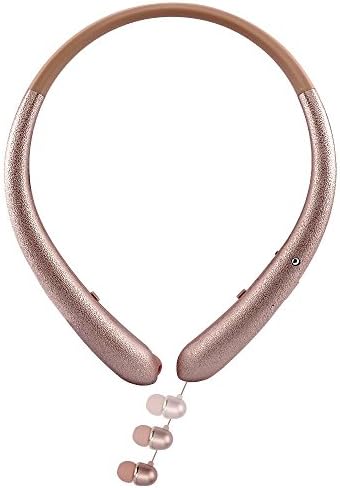Bluetooth Headphones, Seobiog Sports Neckband Wireless CSR V4.1 Headset HD Stereo Retractable Earbuds with Jog Switch IPX5 Waterproof Earphone, Compatible with iOS/Android cellphones (Rose Gold)