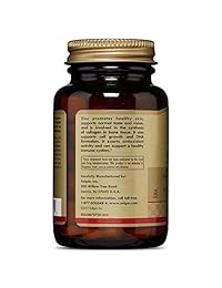 Solgar – Zinc 50 mg comprimidos, E3720, 100, 1