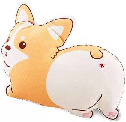 SOCOMP Cuddly Plush Soft Corgi Throw Pillow,Cartoon Dog Stuffed Toys Doll Pillow Cushion Birthday Christmas Gift