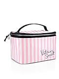 Victorias Secret Pink & White Signature Stripes Train Case