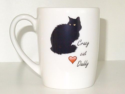 Crazy Cat Daddy Mug, Coffee Cup Funny Mug tea Birthday for Him Unique