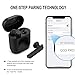 Upgraded Bluetooth 5.0 Wireless Earbuds, Bluetooth Headphones with 35 Hour Playtime Deep Bass HiFi 3D Stereo Sound, Built-in Mic Earphones with Portable Charging Case for Smartphones (Black) (Black)