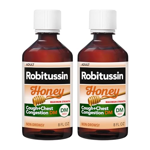 ROBITUSSIN MAXIMUM STRENGTH HONEY COUGH PLUS CHEST CONGESTION...