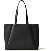 Work Tote Bags for Women 15.6 Inch - Laptop Tote Bag with Zip Compartments - Large PU Leather Office Purse Computer Briefcase